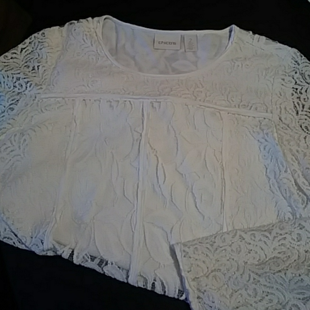 White lace top